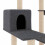 vidaXL cat tree dark grey 82.5 cm with sisal posts 6
