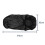 Black satin sleeping cap long 2