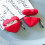Heart-shaped shockproof case for AirPods Pro red one size 2