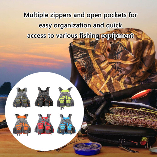Fishing Vest with Multiple Pockets Adjustable for Trout 1
