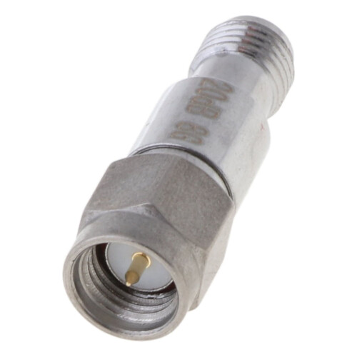 SMA coaxial fixed attenuator 40dB to 3dB DC-6 GHz 2W