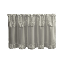 Perdele opace gri 45x99 cm pentru ferestre mici