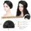 Black satin bonnet for women, adjustable, 1 piece 3