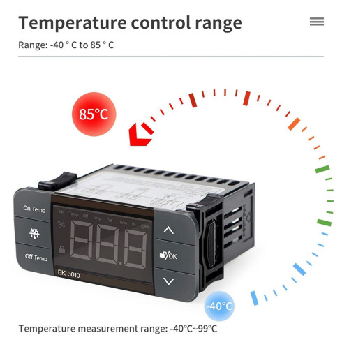 Digital Temperature Controller 220V Cool/Heat Switch 2