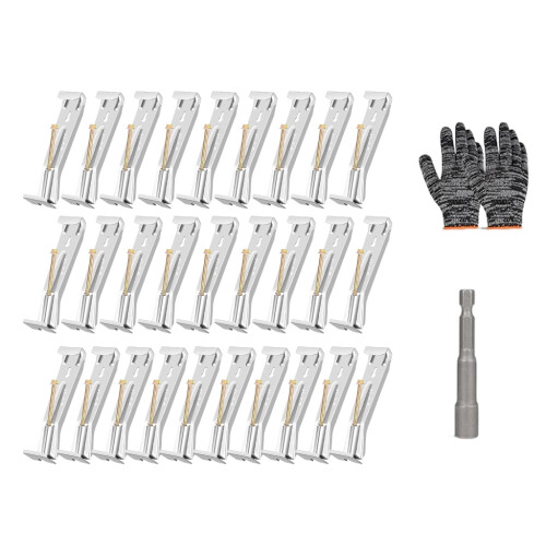 Aluminum Gutter Brackets Heavy Duty Concealed 28 pcs
