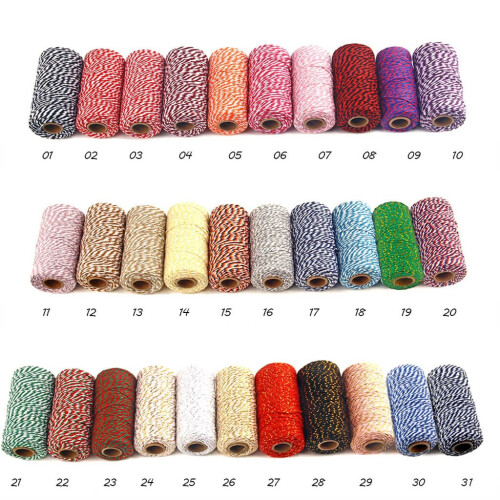Boho Cotton Baker's Rope Decor Rustic Two Colors 2