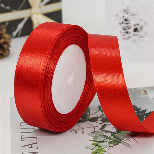Decoratief buitenlint van polyester, rood, 25 meter 2