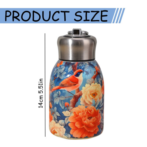 Isolierte Edelstahl-Wasserflasche mit Griff1 2