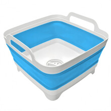 Collapsible RV Wash Basin Gray 9L