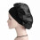 Sleeping Cap for Hair Protection Black One Size 3