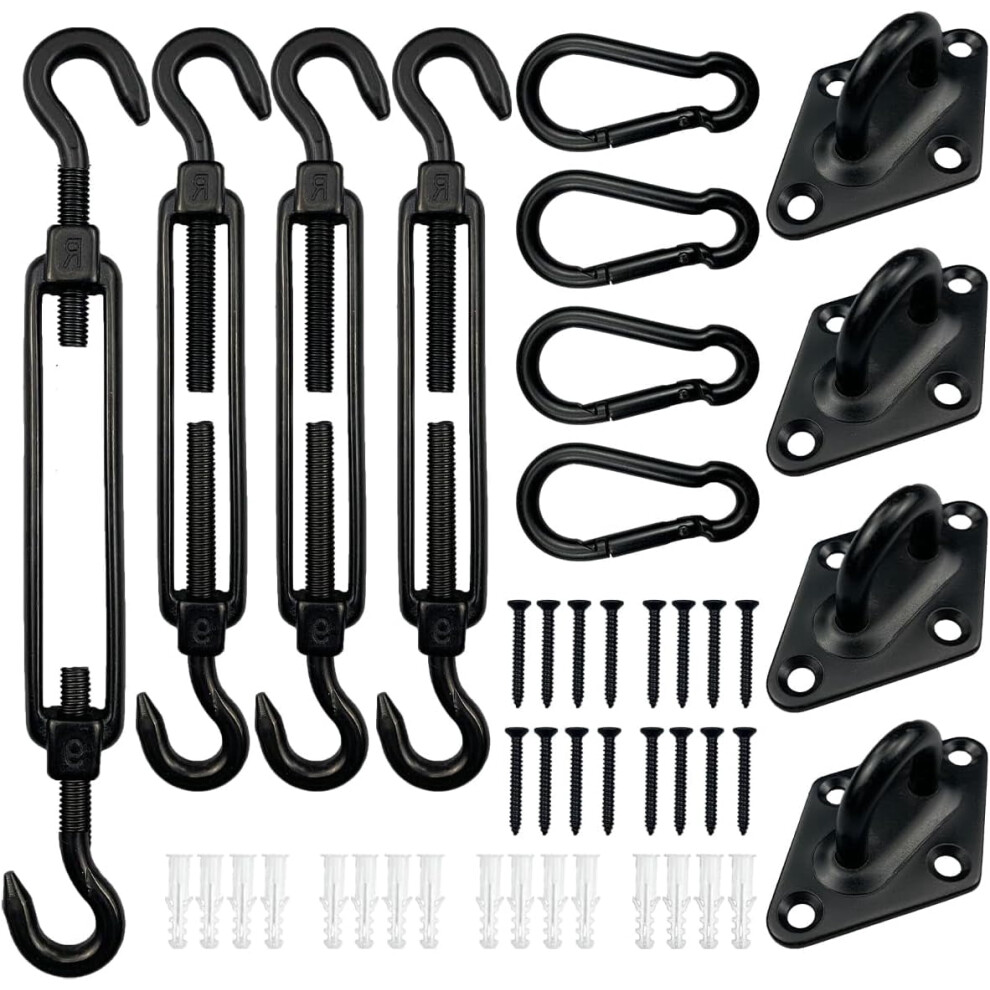 Sun Shade Hooks And Clips Kit Stainless Steel Triangle 908436512985