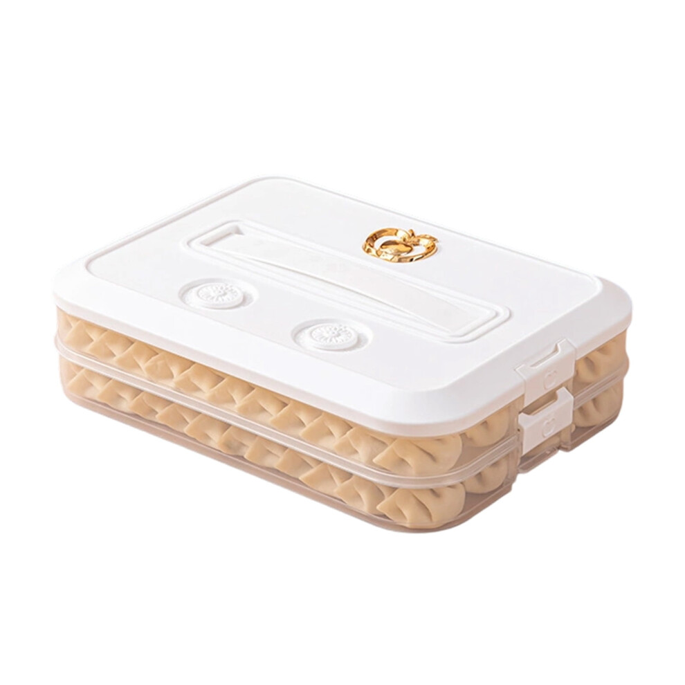 Stackable Cookie Container with Timer and Handle, 3-Layer