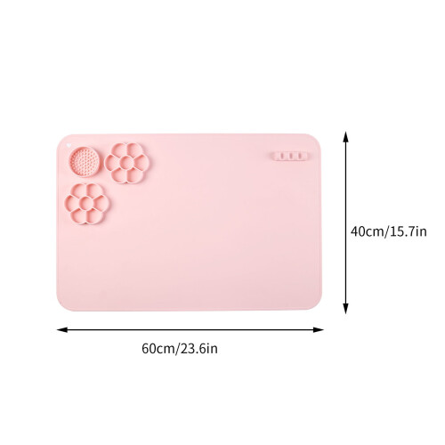 Jacenvly Christmas party decorations silicone mat 1 piece 2