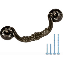 Cabinet Handles and Knobs Vintage Antique Black 6-Pack 5
