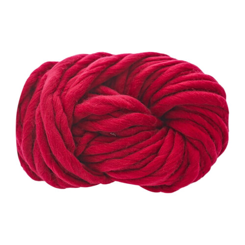Valentine's Day scarf knitted from chunky soft wool 1