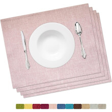 Washable placemat set ancient pink 13x19 inch 4 pcs