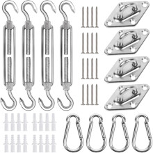 Vervangingsaccessoires voor de bevestigingsset van een schaduwdoek (1 set)