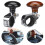 Woodgrain steering wheel spinner knob universal brown 4