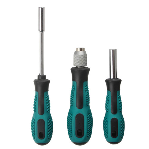 Practical 3 Piece 1/4Inch Hexagonal Screwdriver Bit Holder Set for Home and Professional Use with Various Handle Types