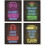 Neon Gaming Posters Set Oinramad Canvas 4 st 21x30 cm 1