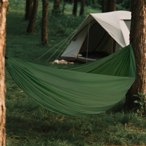 Adult Camping Hammock Comfortable Compact Pure Color