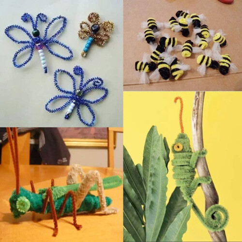 Chenille Stems for DIY Crafts 14 Colors 100 Pcs 2