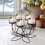 Iron tealight holder black home decor 1 piece 6