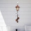 Solar Wind Chime Light Bronze Iron Hexagonal 51cm 6