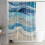 Duschvorhang „Ocean Beach“, 183 x 183 cm, wasserdicht, waschbar 2