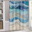 Rideau de douche Ocean Beach 72 x 84 pouces imperméable avec 3