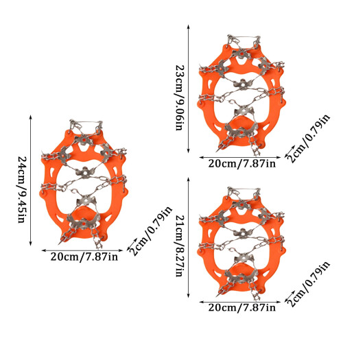 Winter Traction Device with Stainless Steel Spikes 2