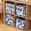 Collapsible Fabric Storage Cube Blue Toy Box 1 Pack 5