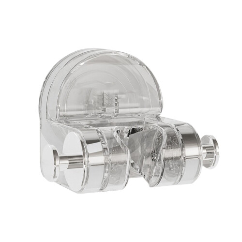 Shower Bracket with Suction Cup Adjustable White 1pc