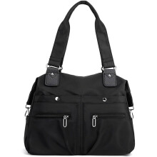 Women's Tote Bag Multi Pocket Water resistant Nylon Handbag Purse Casual Travel Shoulder Bag Hobo Bag