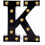 LED-hashtagletter-wanddecoratie 120V 1