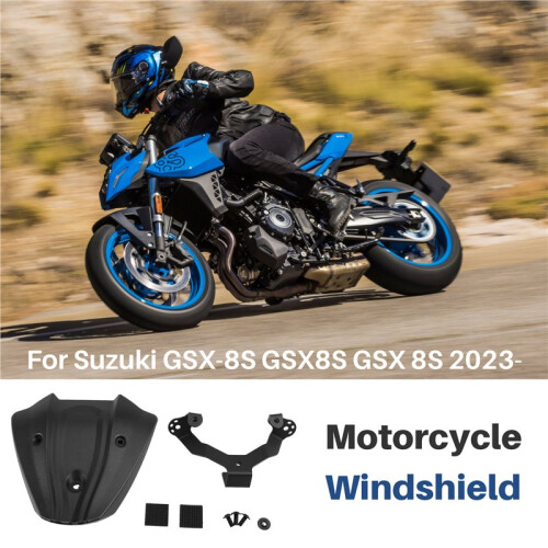 Motorcycle Windscreen Windshield Wind Shield Screen Protector for  GSX-8S GSX8S GSX 8S 2023- Black 1