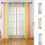 Rainbow Sheer Voile Curtain 4.6 x 5.3 ft 6