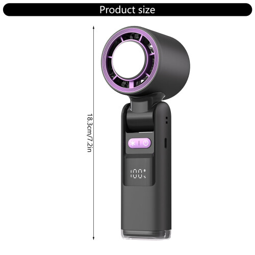 Ventilateur électrique portable rechargeable avec 100 vitesses 2