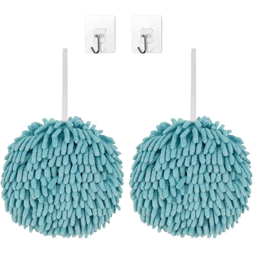 Chenille håndklær myke mikrofiber 2-pakning