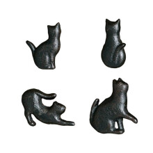 Ensemble de 4 boutons de porte de placard en forme de chat