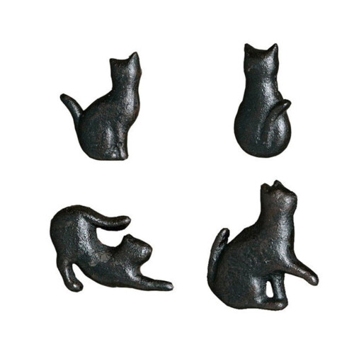 Ensemble de 4 boutons de porte de placard en forme de chat