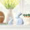 Easter Wooden Rabbit Figurine Home Decor 1PC 6