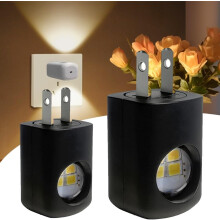 Lampada notturna a LED da parete, moderna, con spina, confezione da 1