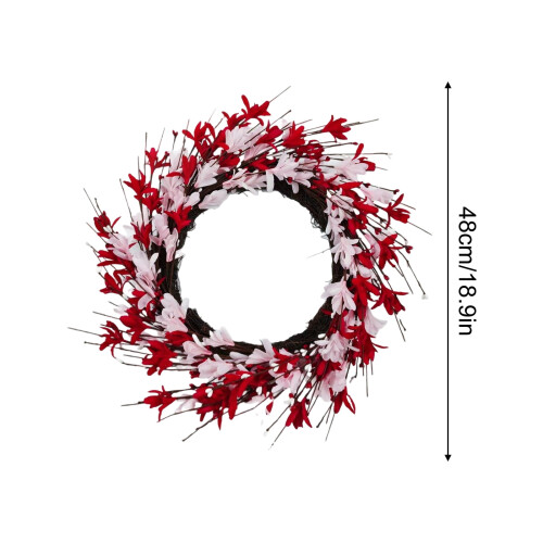 Artificial Forsythia Vine Decor Spring Color-Blocked 18.9 2