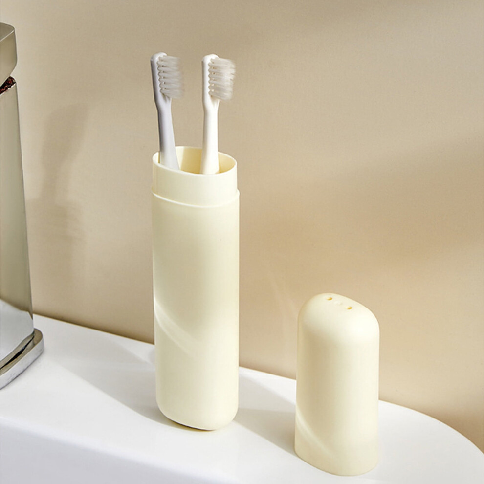 Travel Toothbrush Case With Cup, 1 Pc White 962125427929