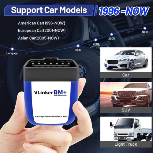VLinker BM+ Car OBD Scanner for  Car Flash Hidden Bimmercode Dedicated,Also Compatible with Electric Vehicle 2