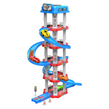 Kids Race Car Track Toy Mint Green 2 Vehicles