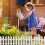 White picket fence garden decoration 2 sets 5