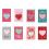 Heart-shaped Valentine's Day greeting cards multicolor 1
