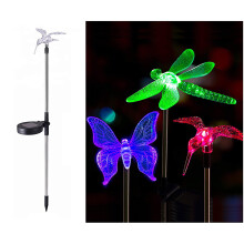 Lampy ogrodowe LED Butterfly Solar, wodoodporne, 6 szt.